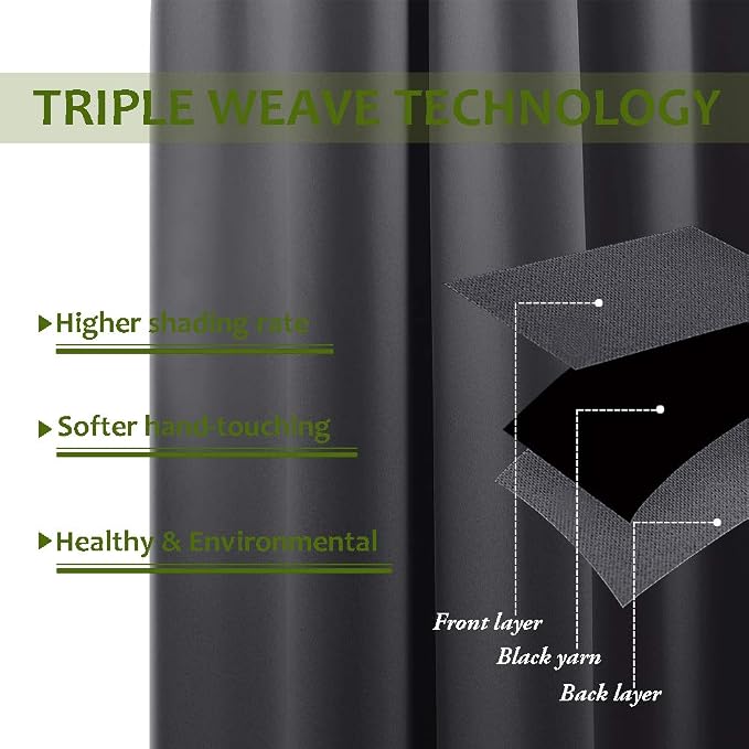 NICETOWN Wall Curtain for Bedroom, Room Divider Curtain for Doorways, Vertical - Image 3