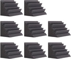 8 Pack - Bass Traps Acoustic Foam Corner, High Density and Fire-Proof Acoustic by SODOCT