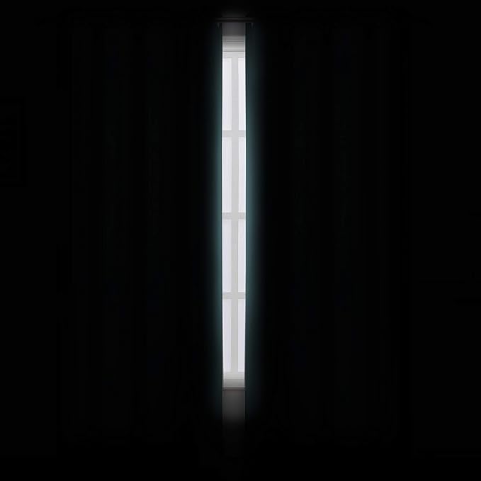 LEMOMO Blackout Curtains 66 x 95 inch/Sea Teal Curtains Set of 2 Panels/Thermal - Image 3