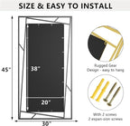 Rectangular Wall Mirror, Hang Horizontally or Vertically - Image 2