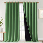 NICETOWN 100% Blackout Blinds, 70 inches x 108 inches, Forest Green, Laundry by NICETOWN