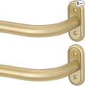 2 Pack Curtain Rods 36-120 Inch, Living Room, Sliding Door by Wolistsa
