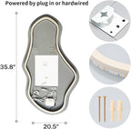 Modern Irregular LED Bathroom Mirror - Image 7