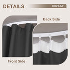 MaKefeile Room Divider Curtains & Flexible Bendable Tracks Set, Privacy - Image 5