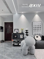 Dimoon 118''x17.7'' Grey Peel and Stick Wallpaper Contact Paper Modern Self - Image 5