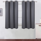 LEMOMO Blackout Curtains 40 x 63 inch/Grey Curtains Set of 2 Panels/Thermal by Lemomo