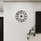 LEIKE Large Wall Clocks, Non Ticking, Battery Operated Small Vintage Round - Image 8