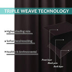 NICETOWN Full Shading Curtains 90 inches Long 2 Panels Set - Image 5