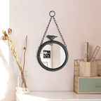 NIKKY HOME Shabby Chic Small Wall Mirrors Decor Decorative Metal Framed Hanging - Image 2