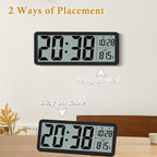 Digital LCD Wall Clock Easy to Set, 8.5 Inch LCD Screen - Image 3