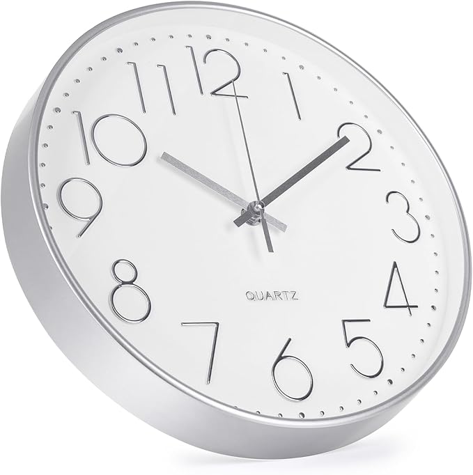 Wall Clock Non-Ticking Silent Modern Simple Style Round Decor Clock - Image 2