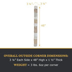 AZ Faux High-Density Polyurethane Faux Stone Flush Outside Corner - Image 3