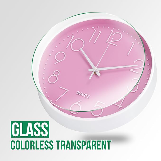 Wall Clock Non-Ticking Silent Modern Simple Style Round Decor Clock - Image 5