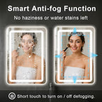 LED Bathroom Mirror, 20x28 in Vanity Mirrors - Image 3