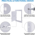 TICONN Access Panel for Drywall, 6 x 9 Inch ABS Plastic Wall Hole Cover Access - Image 3