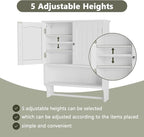 Smuxee White Bathroom Cabinet Wall Mounted - Image 4