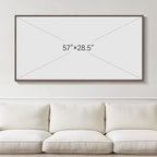 Large Framed Rustic Canvas Wall Art - Image 8