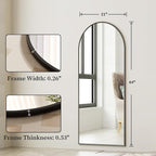 Arched Full Length Mirror, Full Length Wall Mirror Hanging or Leaning - Image 7