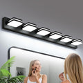 360° Rotate LED Bathroom Vanity Light Fixtures, 2500LM Acrylic Matte Black by Torondo