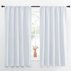 NICETOWN Greyish White Bedroom Curtain Panels - Image 2