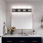 SOLFART Black Bathroom Light Fixtures 4 Lights Bathroom Vanity Light LED - Image 7