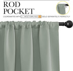 NICETOWN 2 Panels Blackout Curtains, Rod Pocket Thermal Insulated Drapes - Image 2