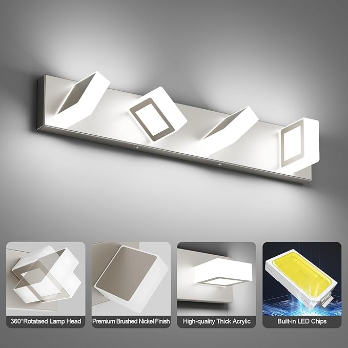 Ralbay Brushed Nickel Vanity Light - Image 5