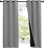 NICETOWN Noise and Lights Block Out Curtains, Thermal Insulated 100% Blackout - Image 2