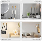 4PCS Folding Coat Hooks, Heavy Duty Wall Hooks Made of Zinc Alloy, Foldable - Image 6