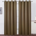 LEMOMO Brown Thermal Blackout Curtains/52 x 95 Inch/Set of 2 Panels Room by Lemomo