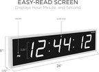 Ivation Oversized 24" Large Digital LED Clock | Big Digital Clock - Image 2