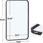 ZenStyle 2 Packs Wall Mount Mirror - Image 3