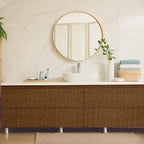 Yancorp 16"x394" Textured Fabric Faux Grasscloth Peel and Stick Wallpaper - Image 2