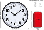 Wall Clock, 8inch Modern Silent Non-Ticking Wall Clocks Battery Operated - Image 3