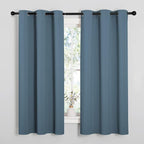 NICETOWN Smoky Blue Blackout Curtains 68 inches Length by NICETOWN