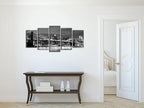 Wieco Art New York Brooklyn Bridge Canvas Wall Art Night View 5 Panels Modern - Image 8