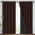 Yakamok 100% Blackout Curtains for Bedroom, 2 Thick Layers Thermal Insulated by Yakamok