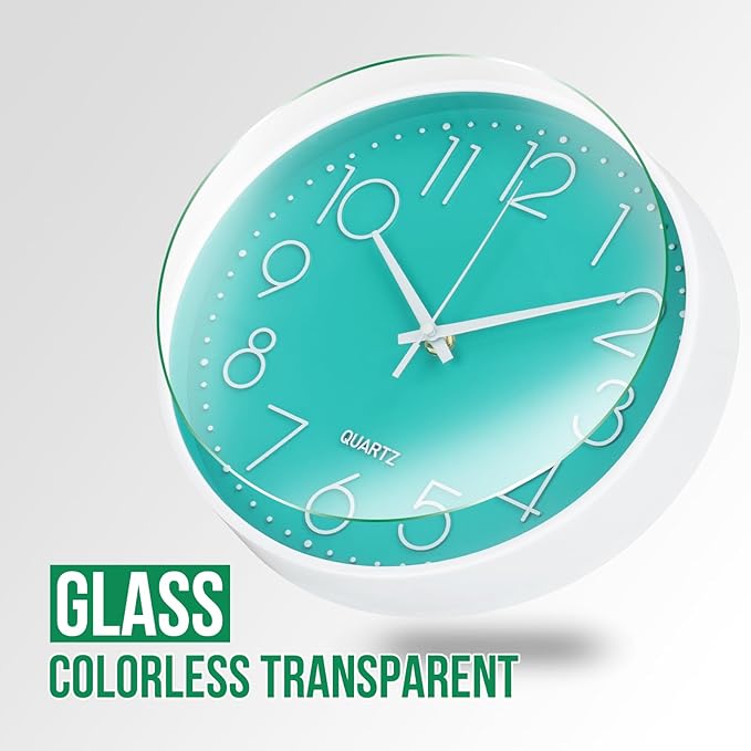 Wall Clock Non-Ticking Silent Modern Simple Style Round Decor Clock - Image 5