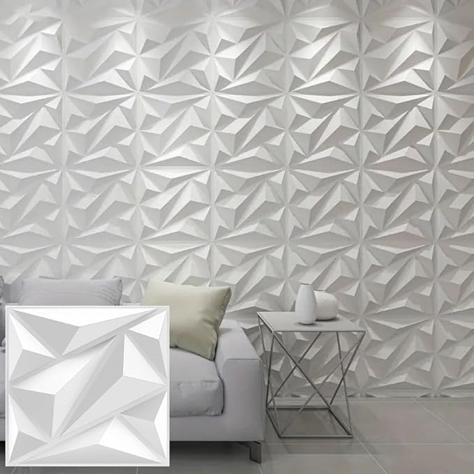 Heikki 30 Pack 3D Wall Panel for Interior Wall Décor, PVC Flower Textured Wall by YourBestChoices