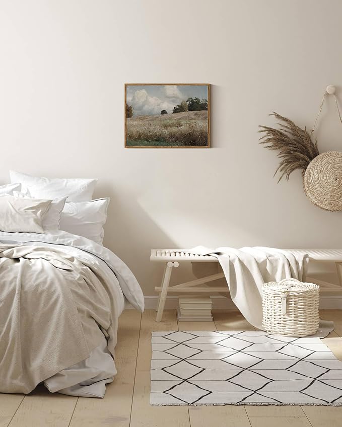 InSimSea Framed Canvas Wall Art Vintage Decor, Landscape Paintings Wall - Image 3