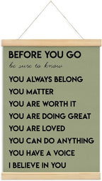 Mental Health Positive Inspirational Wall Art Decor, Therapist Office Signs by Unknown