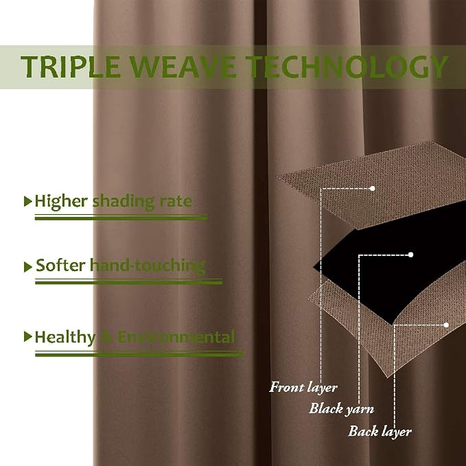 NICETOWN Wall Dividers for Rooms, Sound Barrier Room Divider Curtain Screen - Image 3