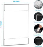 EHWINE 8 Pack 11x17 Wall Mount Acrylic Sign Holder, Wall Signs Photo Menu Flyer - Image 3