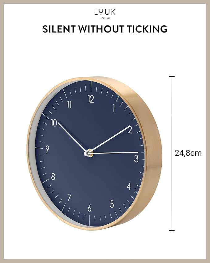 LUUK LIFESTYLE Modern Quartz wall Clock - Image 2