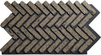 EverStone Herringbone Faux Brick Panel, 46 1/2"W x 25 1/4"H x 1"D, Ash Color by EkenaMillwork