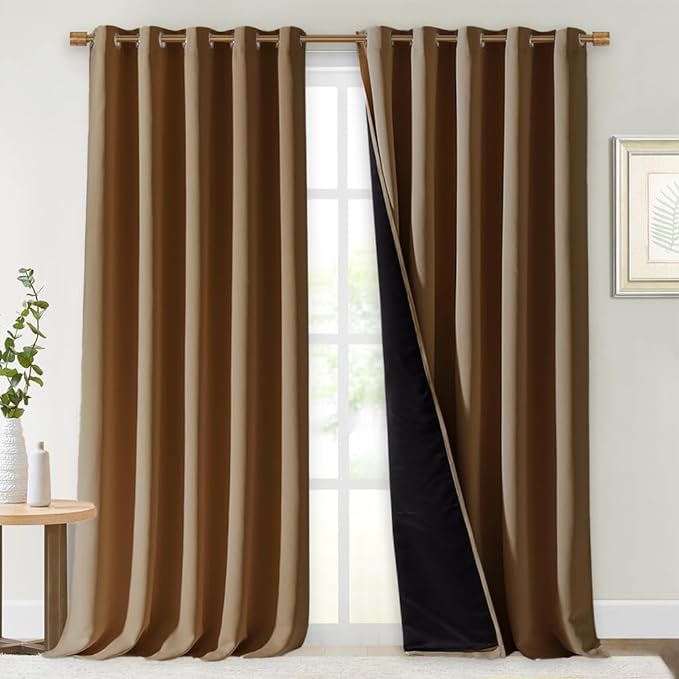 NICETOWN 100% Blackout Blinds, 70 inches x 108 inches, Laundry Room Decor by NICETOWN