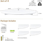 Forbena White Corner Floating Shelves - Image 2