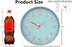 Wall Clocks Battery Operated, 12 Inch Non Ticking Digital Wall Clock, Silent - Image 3