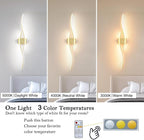 Modern Wall Sconces Set of 2, Dimmable LED - Image 8