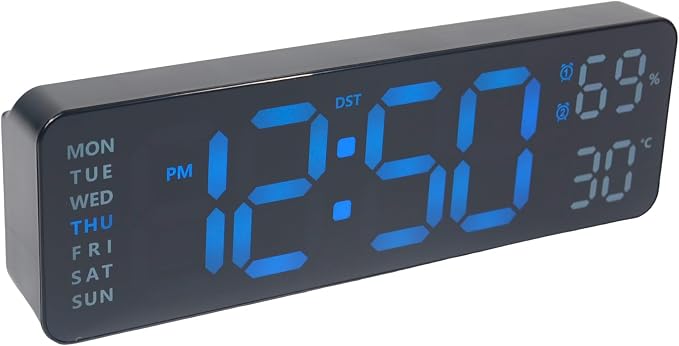 OceeK Digital Wall Clock, Display Big Number Digital Clock, Color Modern - Image 3